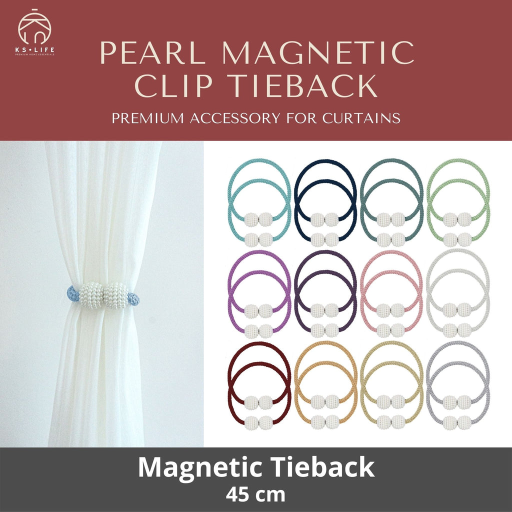 Pearl magnetic clip tieback