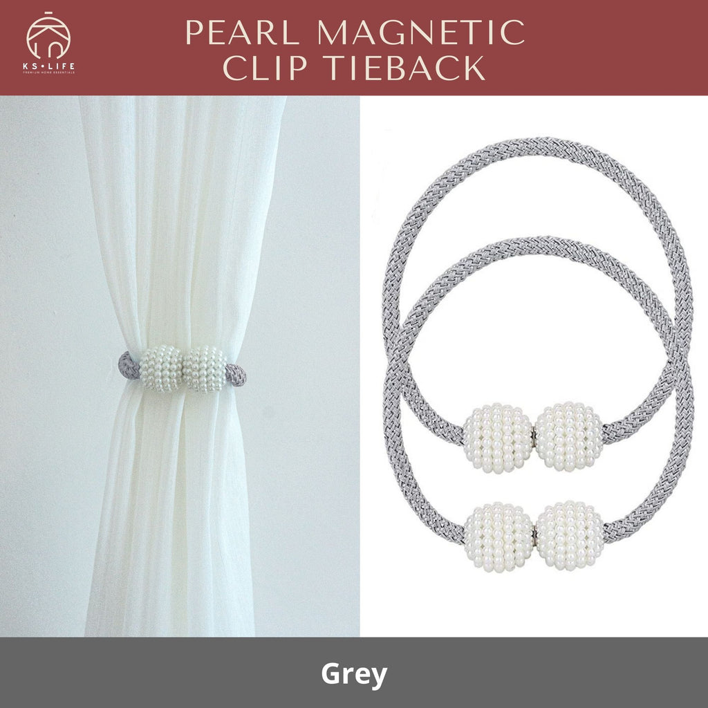 Pearl magnetic clip tieback