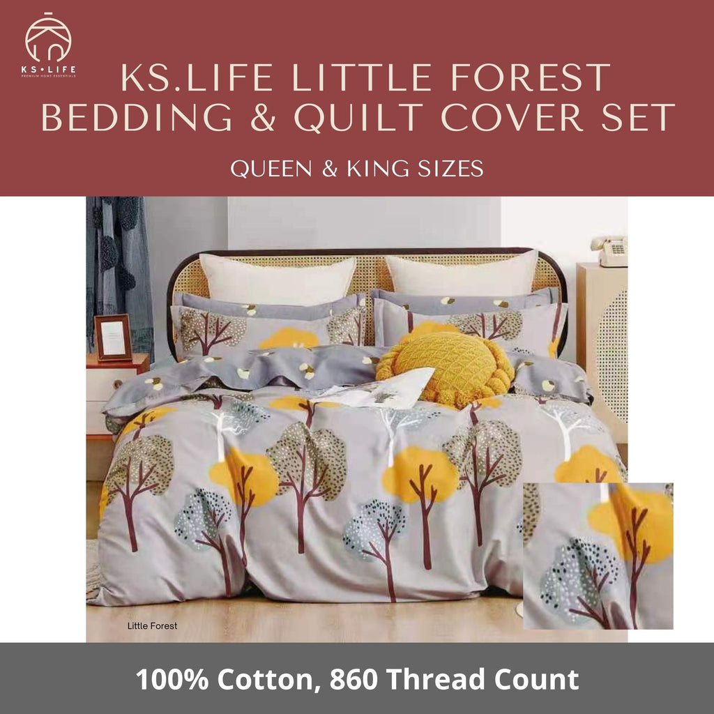 Little Forest Cotton Quilt Cover and Bedding Set 860 TC