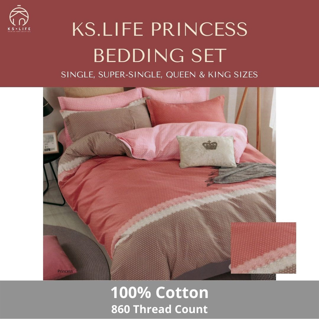 Princess Cotton Fitted Bedding Set 860 TC